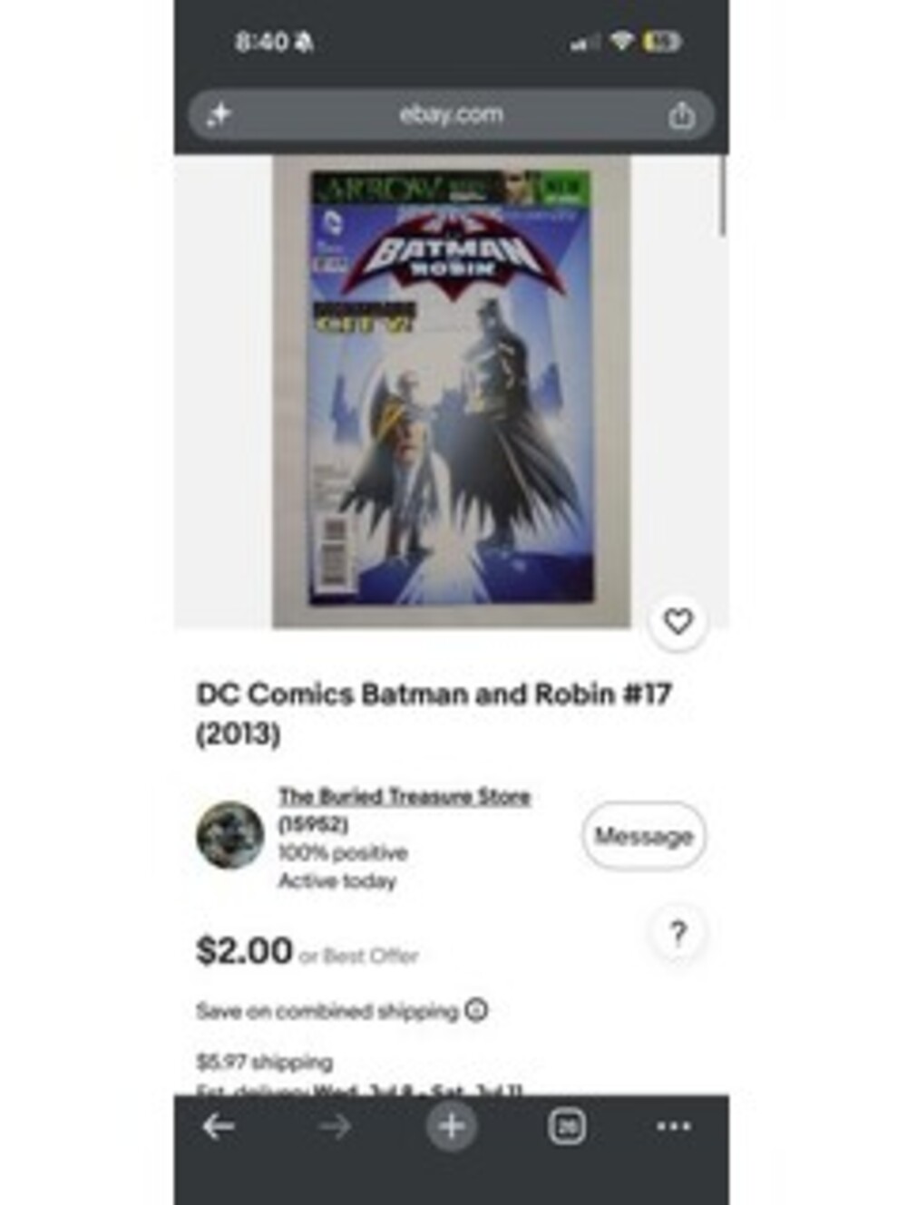 DC Comics Batman and Robin #17 (2013) Comic Book